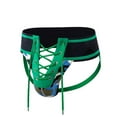 thumbnail image 1 of Honeeladyy Men Casual Solid Breathable Comfortable Underwear New Casual Attractive Thong Men's Underwear With A Green Extra-wide Belt, 1 of 6