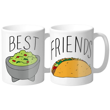 Guac and Tacos Best friends Coffee Mug 11oz Duo Set