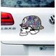 thumbnail image 3 of 2 pegatinas para carrocería de coche, motocicleta, graffiti, calavera, fantasma, garra, pegatina de terror para coche, pegatina reflectante para coche.a, 3 of 5