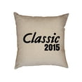 thumbnail image 1 of 2nd Birthday Gift - Born In 2015 - Vintage Classic Decorative Linen Throw Cushion Pillow Case with Insert, 1 of 6
