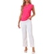 thumbnail image 2 of INSPIRAR CHIC Blusa básica sin mangas de cuello en V para mujer S Rosa intenso, 2 of 6