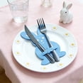 thumbnail image 4 of KTTECTOA 4PCS Easter Rabbits Silverware Pocket Cutlery Pouch Festal Table Decor Cutlery Storage Bag Table Setting Supplies Clearance Home and Kitchen Canada Days Home Goods Home Decor, 4 of 6