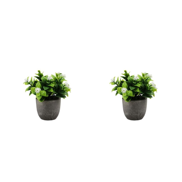 mmirethe Long-lasting Durability Artificial Money Tree In Pot Eco-friendly Artificial Potted Plant Decoration new whitebabysbreath 2Set