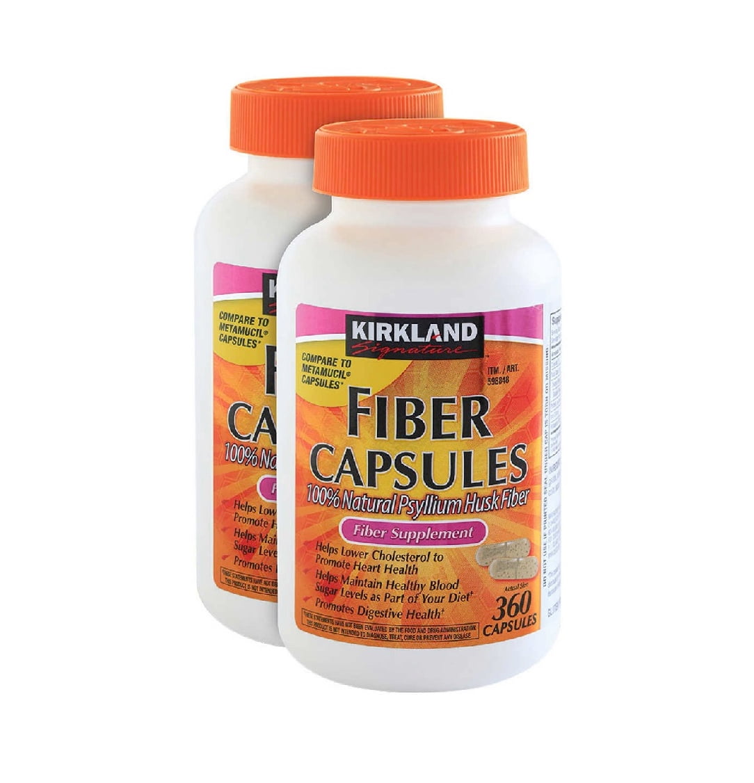 Kirkland Signature Psyllium Fiber Sugar Free 2 ct 180 ct