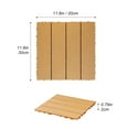 thumbnail image 5 of 35 Pack Deck Tiles, 12 "x12" Square Interlocking Deck Tiles, Plastic Composite Deck Tiles Interlocking Outdoor All Weather, Pool Balcony Backyard Terrace, Wood, 5 of 9