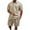 Khaki, variant on GERsome Men's 2 Piece Outfits Button Down Short Sleeve Tops and Elastic Waist Shorts Sets Casual Athletic Jogging Summer Tracksuits S-3XL