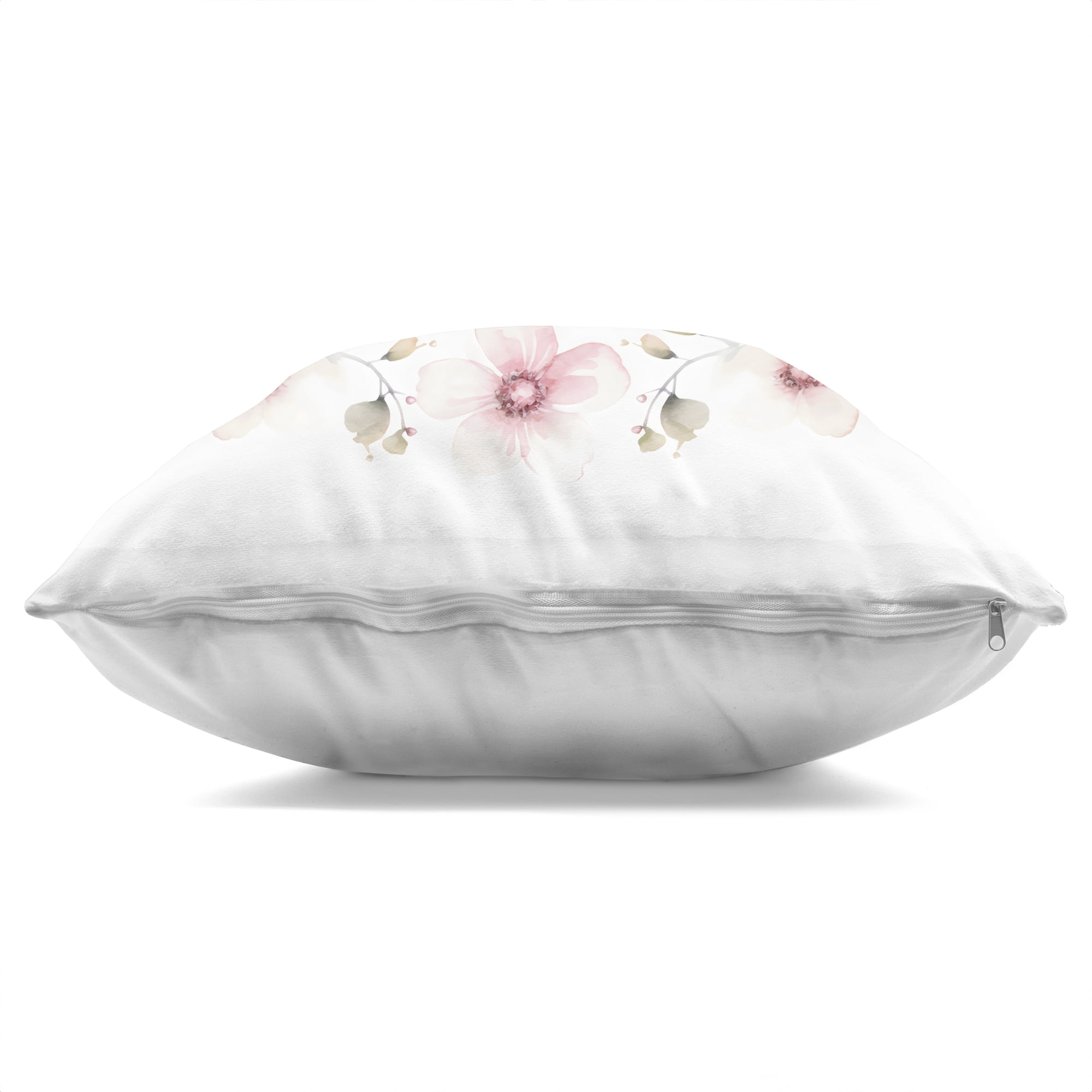 Stupell Industries Pink Symmetrical Butterfly Florals Decorative Printed Throw Pillow, design by Creative Studio