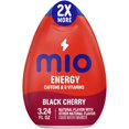 thumbnail image 2 of (12 pack) MiO Energy Black Cherry Sugar Free Water Enhancer with 2X More, 3.24 fl oz Big Bottle, 2 of 5