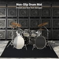 thumbnail image 2 of Drum Rug, Drum Mat, Electrical Drum Carpet Soundproof Rug Pads Drum Accessories for Electric Drums Jazz Drum Set, Gift for Drummers, Drum Accessories. 47’’ x 63’’, 2 of 5