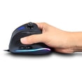 thumbnail image 1 of Optical Zelotes C-18 Vertical Wired Gaming Mouse 11 Programmable Buttons Adjustable 10000DPI  Engine RGB Light Belt 128KB On-board Memory, 1 of 7
