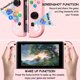 thumbnail image 3 of Controlador Joypad Mando inalámbrico para Nintendo Switch - Color Rosa, Vibración, Control Movimiento y Captura, 3 of 6