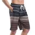thumbnail image 1 of Pantalones de playa para hombre, pantalones cortos de verano sueltos de secado rápido, pantalones de surf, pantalones cortos de rayas para hombre, 1 of 5