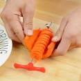 thumbnail image 6 of Ludlz Vegetables Spiral Knife Carving Tool Potato Carrot Cucumber Salad Chopper Manual Spiral Screw Slicer Cutter Manual Spiral Screw Slicer Chopper Home Kitchen Gadget, 6 of 8