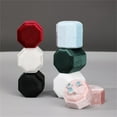 thumbnail image 4 of WE-POLUJ Triple Rings Presentation Box in Plush Octagonal Flannel Velvets Rings Box Proposal Box Suitable for Various Occasion, 4 of 15