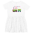 thumbnail image 3 of Inktastic Valentine Heart Train Girls Toddler Dress, 3 of 5