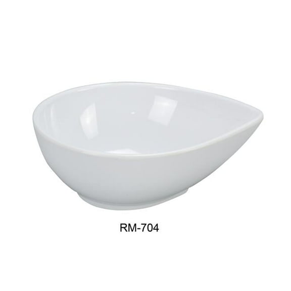 Yanco RM-704 Rome Water Drop Shape Dish, White - 4 oz - Pack of 72