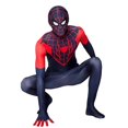 thumbnail image 3 of Traje de fantasía de Spiderman para cosplay, mono para niños y niñas, Spider Man Miles Morales, superhéroe, Halloween, carnaval, Zentai, 3 of 5