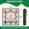 thumbnail image 2 of Mahjong Mat 31.5" x 31.5" Butterflies Sunset Vibrant Illustrative Style Non-Slip Noise Reduction American Mahjong Tiles Table Cover for Dominoes Poker Card Board Games Gift, 2 of 8