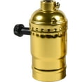 thumbnail image 2 of HQRP 3-Way Lamp Holder, E26 Bulb Light Socket, Low-Medium-High Settings Adjustable with Switch Knob, 1/8 IP Threads, 2 of 7