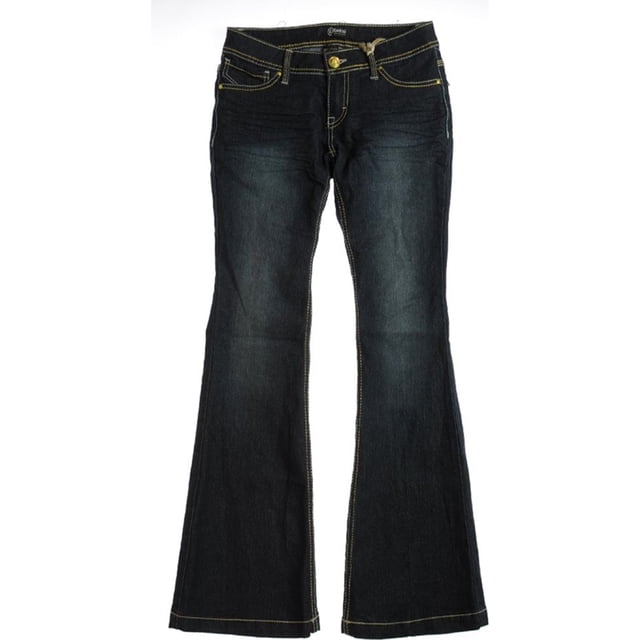 Rewash Jeans acampanados de mezclilla para mujer, azul, 5 regular