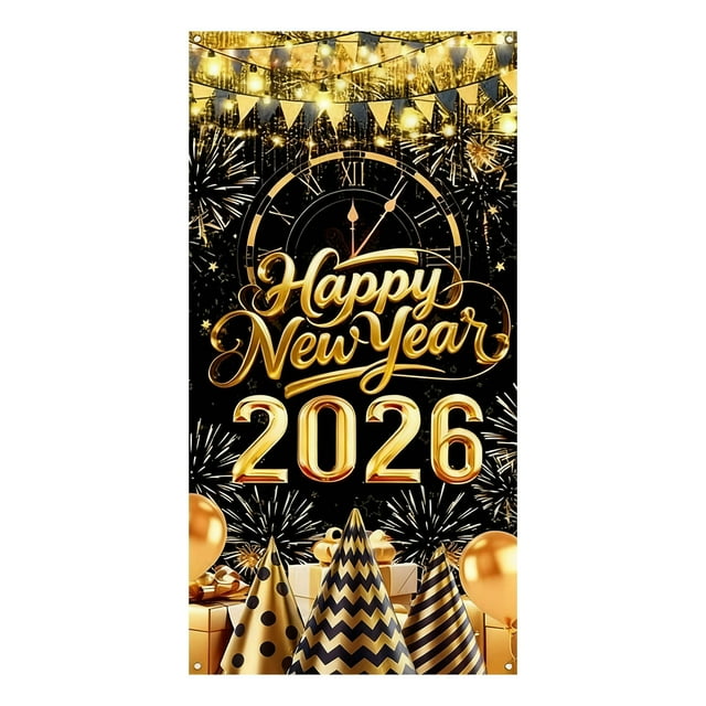 Qiulaii 3 Pcs Décorations de Rideau de Porte de Noël, Fond de Scène de Vacances Imperméable, Décoration Festive Réutilisable pour Maison et Vitrine 35*71 Po