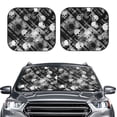 thumbnail image 6 of Lsque Seamless Pattern With Skulls 2 PCS Windshield Sun Shade | CarFoldable Window Covers | Car Accessories Reflect UV for Universal Cars SUV Truck | Small, 6 of 7