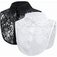 thumbnail image 5 of LoudSung Fake Collar Detachable Half Shirt Blouse False Collar Lace Hollow Out Elegant for Women Girls, 5 of 7