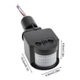 thumbnail image 2 of 5pcs Outdoor PIR DC 12V Automatic Infrared PIR Motion Sensor Switch for LED Flood Light, 2 of 4
