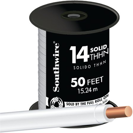 Southwire Thhn Wire THHN 14 Ga 600 V 50 ' White