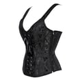 thumbnail image 2 of Corset Top With Straps Sexy Floral Corset And Bustiers Jacquard Overbust Corset Plus Size, 2 of 4