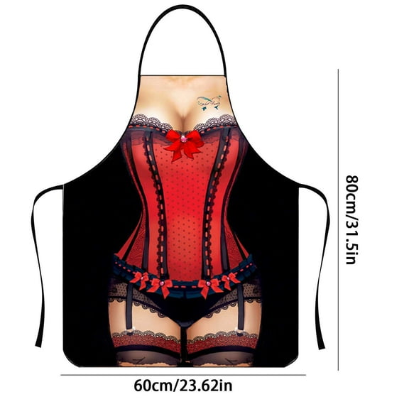 Tao Tao Funny Aprons For Mens And Women Kitchen Creative Cooking Party Apron Chef BBQ Apron - Party Pretend Clothes Novelty Gifts C