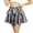 Black, variant on BFHHYA Metallic Skirt for Girls 3 Layer Ruffle Tiered Mini Skirt Elastic High Waist A Line Flare Skirt Sparkly Party Performance Clothes for Kids