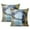 Géométrie Moderne Abstract-79, variante sur Housses de Coussins Décoratives Audacieuses et Magnifiques - Design Sarcelle et Brun Qui Ajoute de l'Élégance à Toute Pièce