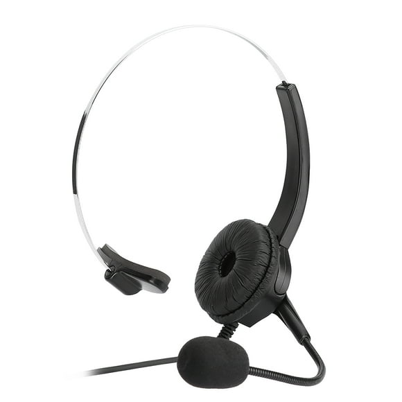 Monaural Headset Headset With Microphone Call Center Headset Call Center Headphones Monaural Earpiece Call Center Headset With Microphone Hands Free Noise Cancelling Monaural