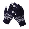 thumbnail image 1 of Minnieouse Guantes de punto Chic Hand Covers Hands Wrap Warmer Ropa Accesorios Invierno Adultos Touch Screen Knit Glove White guantes y mitones El color cian Minnieouse AP011252-04B, 1 of 6