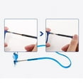 thumbnail image 4 of Folding Reading Glasses Half Frame Magnetic Closure Neck Hanging Readers Lightweight Portable PC Frame TAC Lenses for, 4 of 5