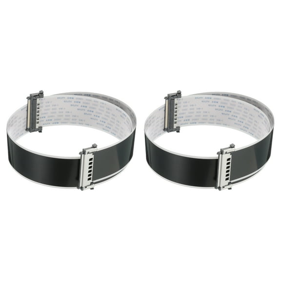 2Pcs FFC Flexible Flat Cable LVDS Wire 51 Pins 0.5mm Pitch 500mm A-Type 4K HD LCD TV, DVD Player, Touch Screens