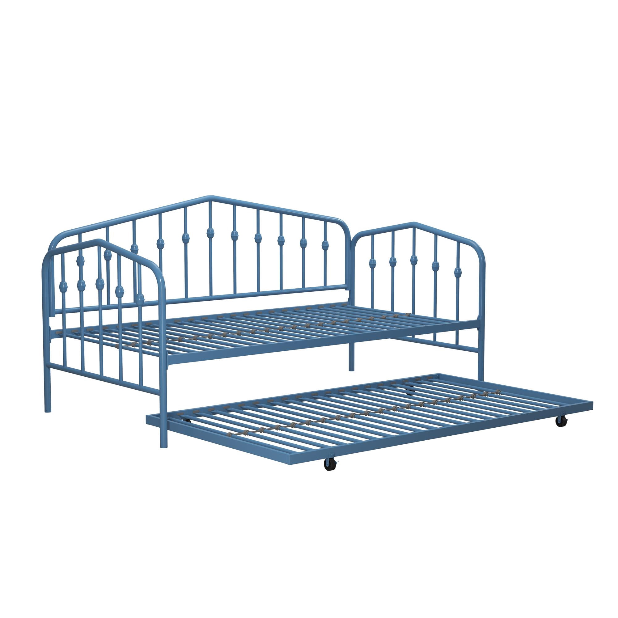 Novogratz Bushwick Metal Daybed & Trundle, Twin, Sea Blue