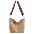 thumbnail image 1 of 6661 Bolso Mano Retro Paja Con Un Hombro Y Cuerpo Cruzado Color Sólido (estilo 3) 2 Caqui, 1 of 9