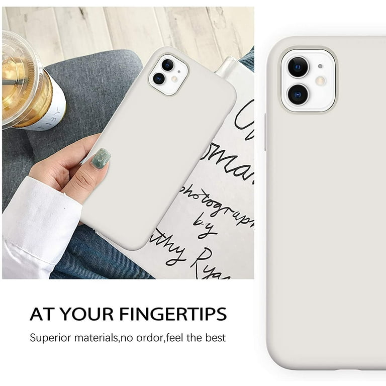 iPhone 11 Case,Liquid Silicone Soft Gel Rubber Slim Cover with