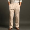 thumbnail image 3 of Men's Lightweight Sports Casual Straight Leg Pants for Jogging, Hiking, and Daily Casual WearKhakiS, 3 of 5
