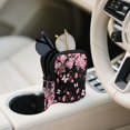 thumbnail image 3 of SEANATIVE Double Glasses Case with Zipper, Soft Eyeglass Cases Sunglasses Pouch Travel Eyeglasses Case Organizer Portable Reading Glasses Pouch Bag for Women, Cherry Blossom Pattern Pink Black, 3 of 7