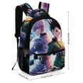 thumbnail image 2 of Hunter X Hunter Unisex Backpack Book Bag Durable Sport Backpack Cute Pattern for Presc-hool Travel Ruckack, 2 of 8