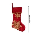 thumbnail image 7 of Christmas Stockings, Classic Holiday Xmas Stocking with Hanging Loop, Gift Bag for Fireplace Mantel, Tree and Family Holiday Decor, 7 of 7