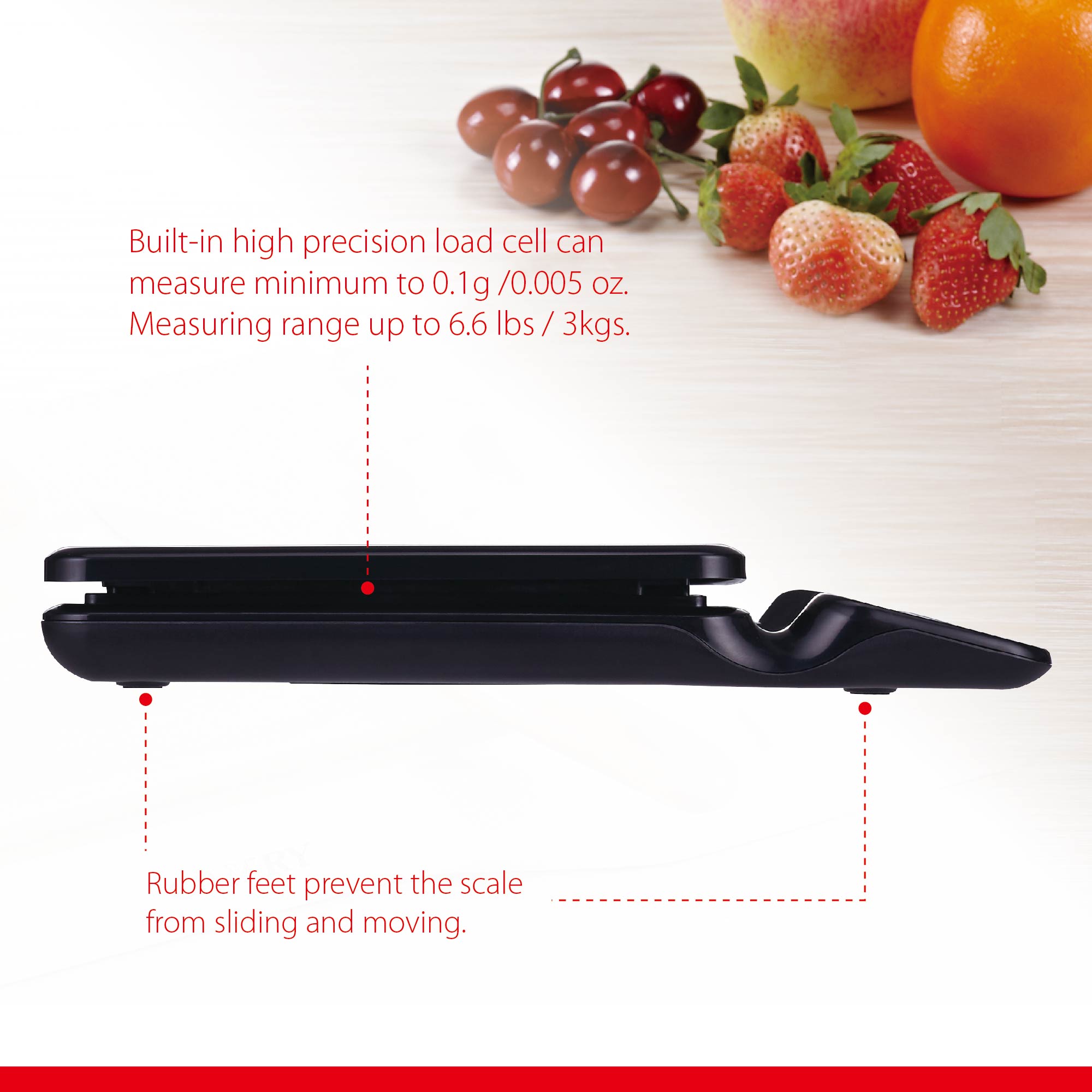Mainstays 6-Pound Digital Kitchen Scale with Backlight photo 4