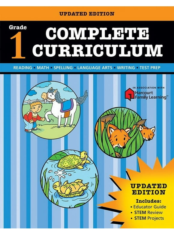 Flash Kids Harcourt Family Learning: Complete Curriculum: Grade 1 (Paperback)