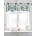 thumbnail image 2 of Vintage Botanical Kitchen Valances for Windows Farmhouse Linen Window Valance Curtain for Living Room Window Treatment Watercolor Leaves Branch Valance Rod Pocket Topper Drape, 60 x 18 Inch, 2 of 6