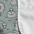 thumbnail image 4 of Cartoon Microwave Oven Cover, Funny Animals Flock of Sheep Sitting and Sleeping Doodle Art, Water Resistant Organizer with Pockets for Kitchen, 36" x 12", Pale Grey Green, by Ambesonne, 4 of 4