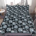 thumbnail image 1 of HAHDAXIA Geometric Background Bedding Solid Comforter Set for All Seasons,3 Pieces(1 Comforter+2 Pillowcases),Soft Microfiber Bedding Set Twin(86"x70"), 1 of 7