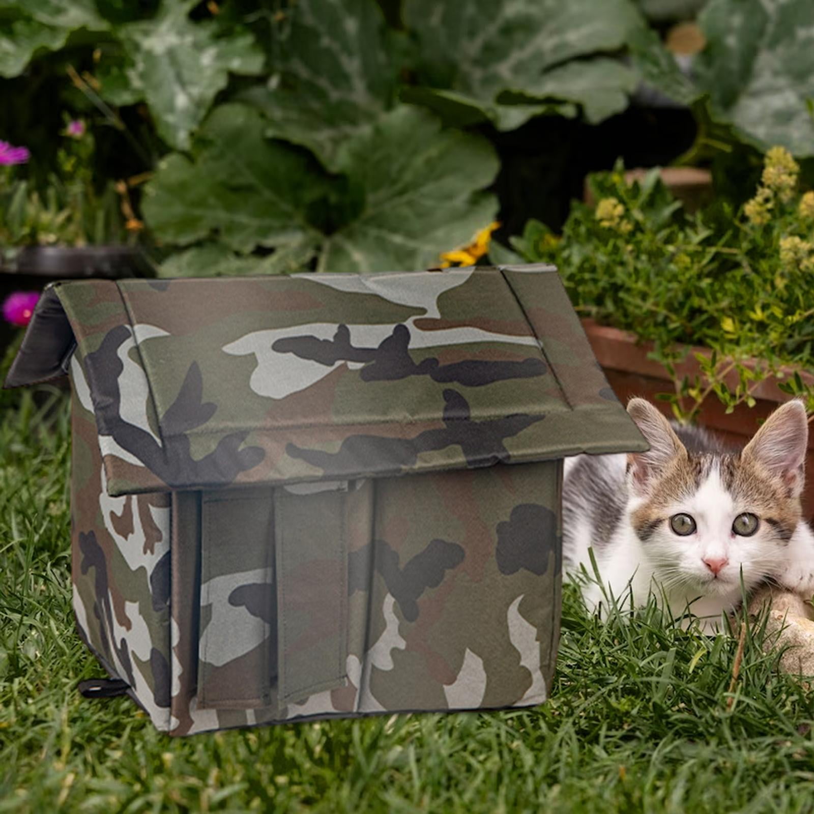 Cat Dog Tent Cabin Waterproof Bed Oxford Cloth Outdoor Feras Warm House L